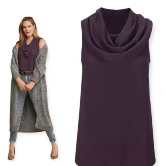 Cabi Style 3978 Surround Top in Deep Purple Size XS - Picture 2 of 10